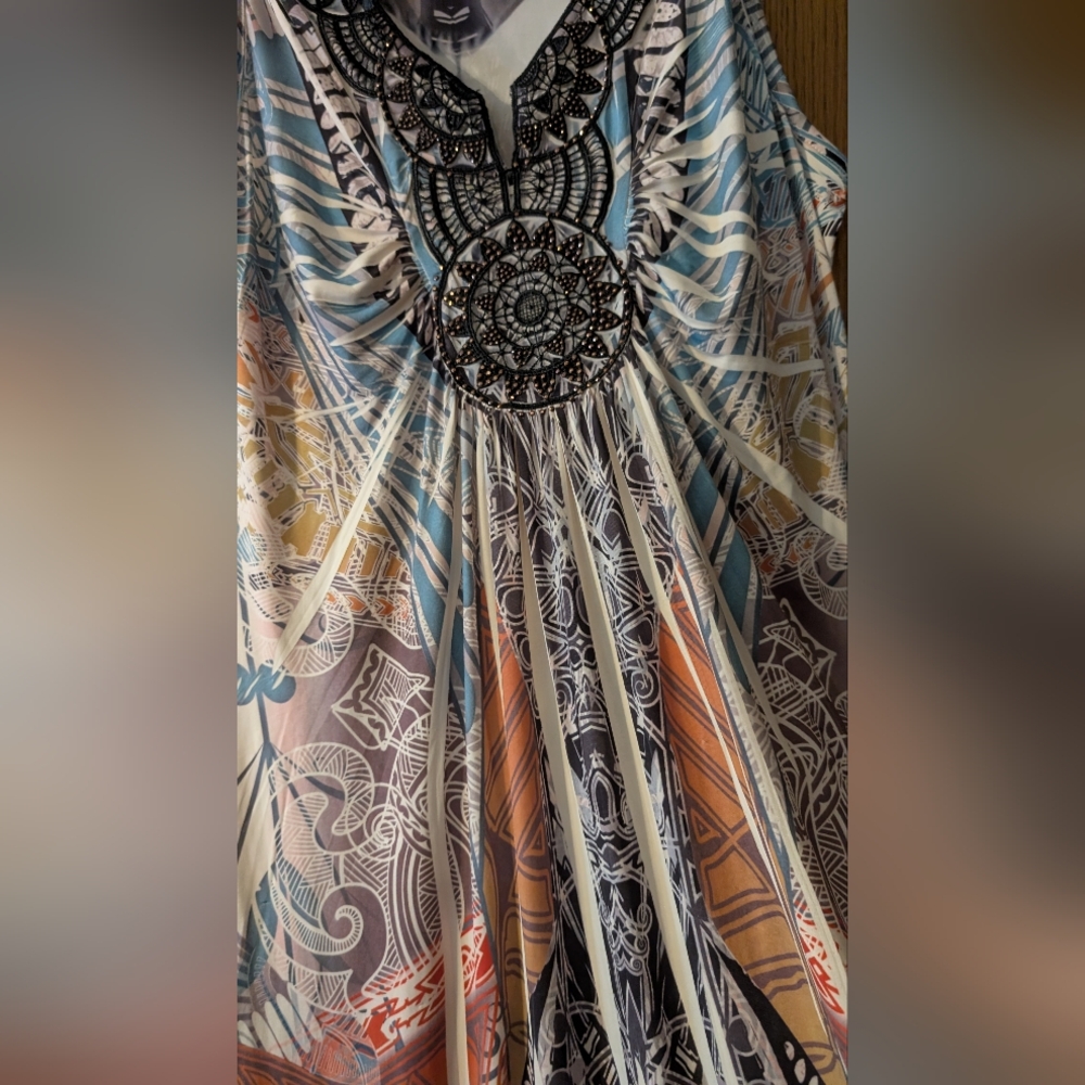 Bohemian Sleeveless Maxi Dress - Multicolor Apt 9 Size Large Maxi Dress
